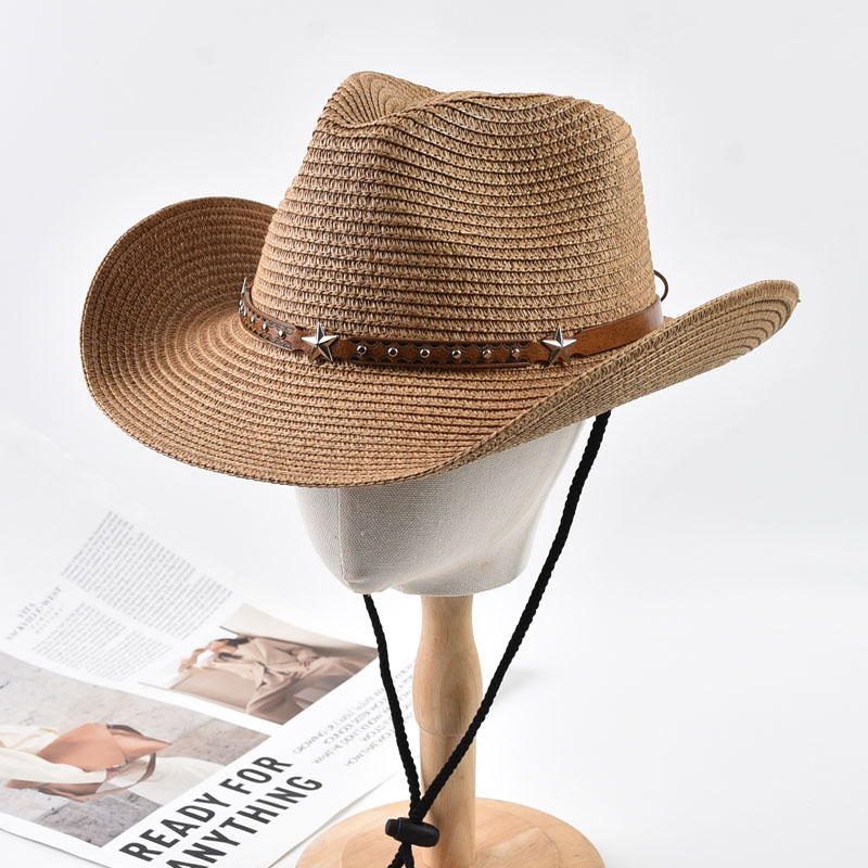 Cowboy Hat Straw - Dames Strohoed Western Cowboy Hoed Opvouwbaar