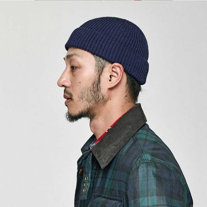 Beanie Cuffed Knit - Wintermuts van zacht gebreid materiaal, voor