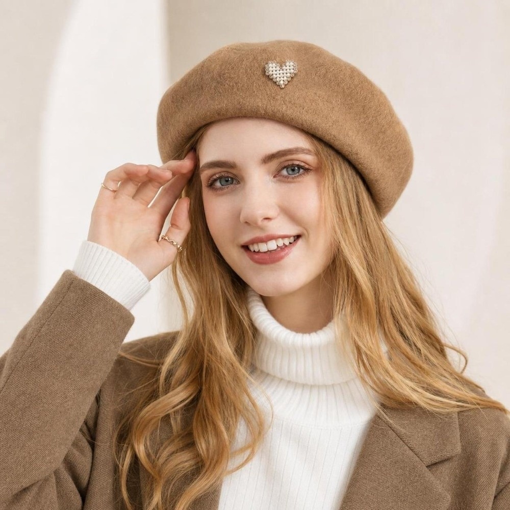 Modieuze warme winterwollen ba - Beret French Wool recensie en prijs