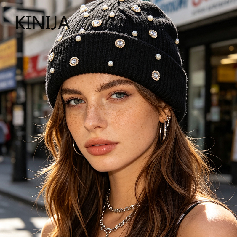 Winter gebreide beanie muts me - Beanie Cuffed Knit recensie en prijs