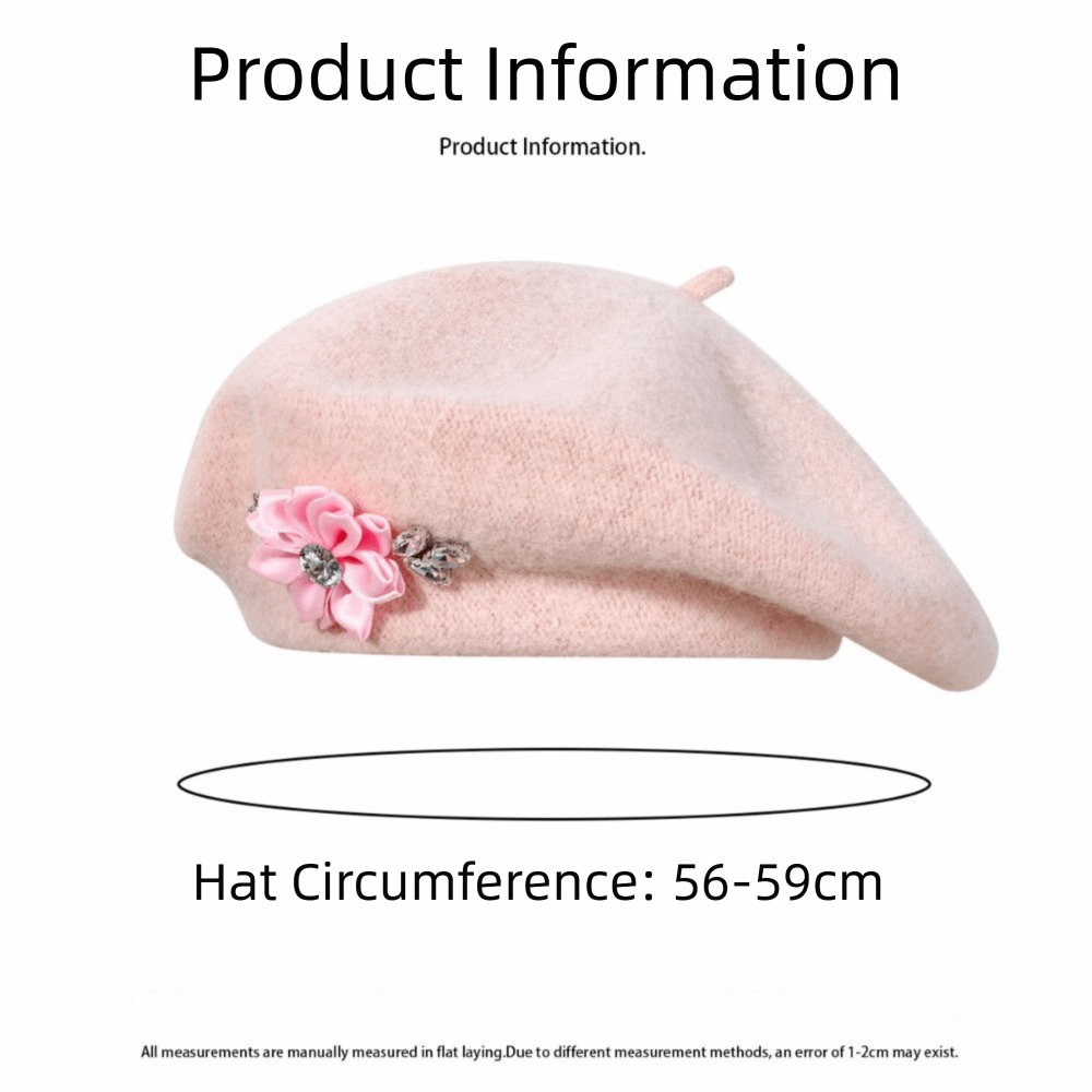 Zachte wollen gebreide baret m - Beret French Wool recensie en prijs