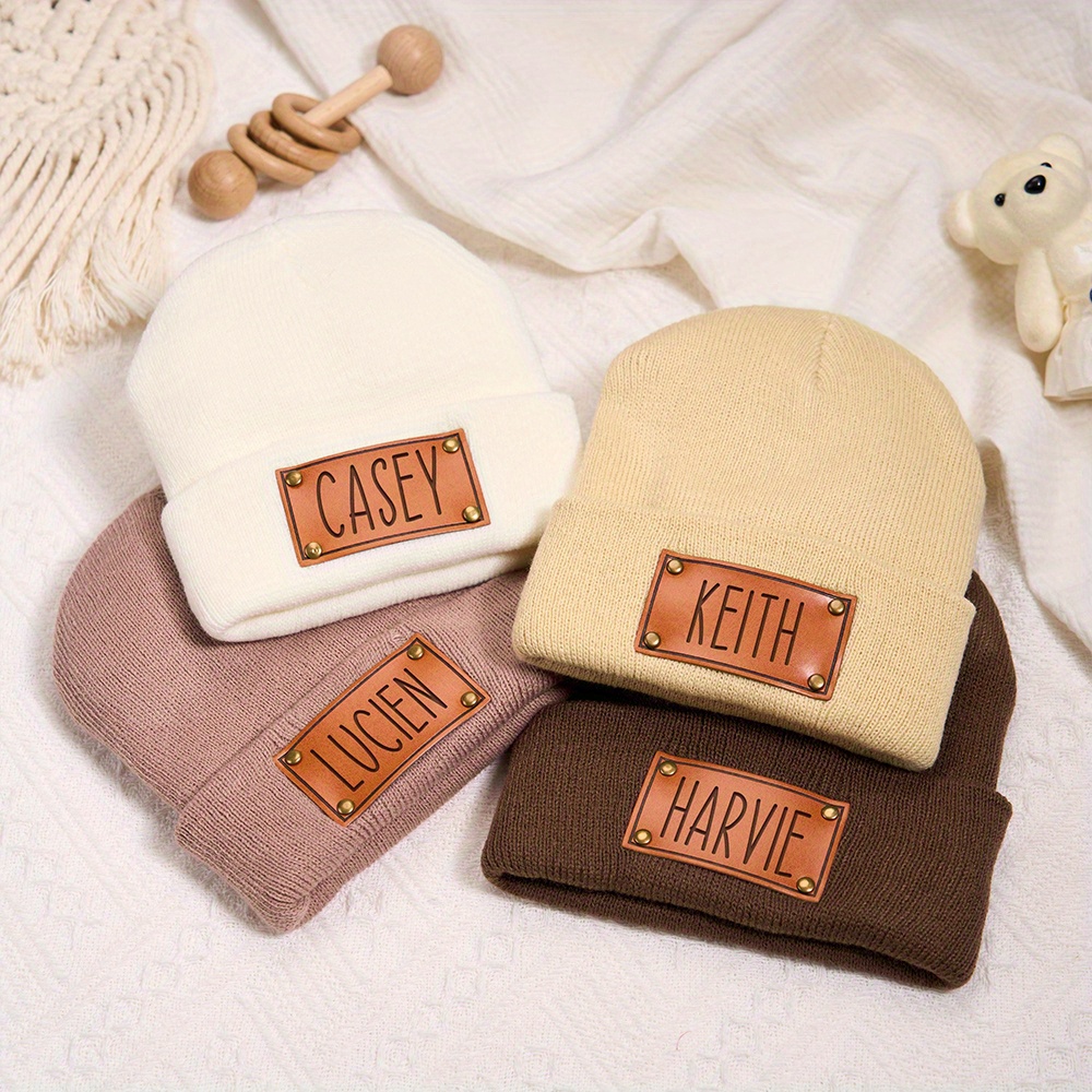 Op maat gemaakte leren patchmu - Beanie Cuffed Knit recensie en prijs