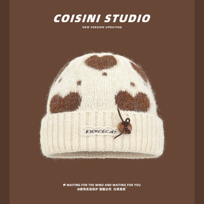 Zachte, gebreide mutsen met ee - Beanie Cuffed Knit recensie en prijs