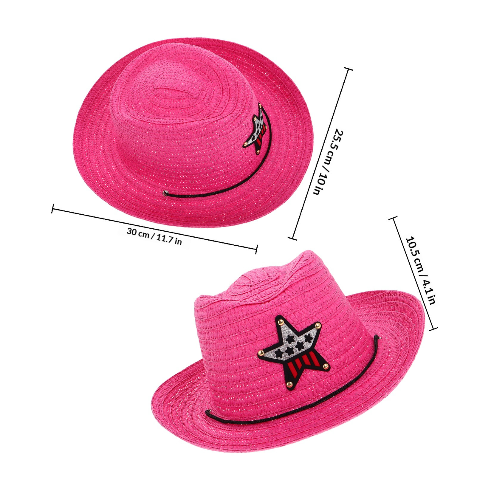 Cowboyhoed van stro voor kinde - Cowboy Hat Straw recensie en prijs
