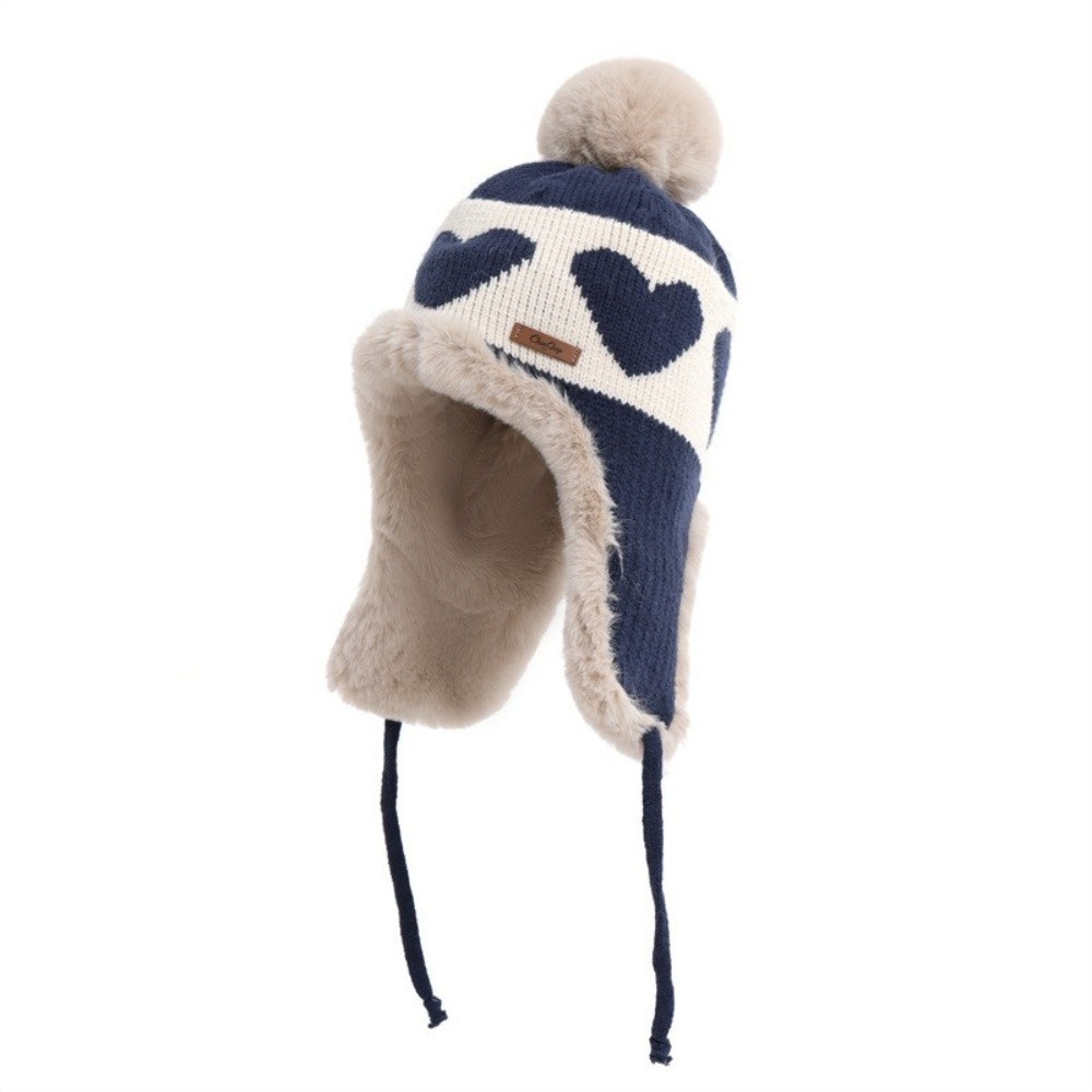Polyester hoed met hartmotief, - Trapper Hat Ear Flap recensie en prijs