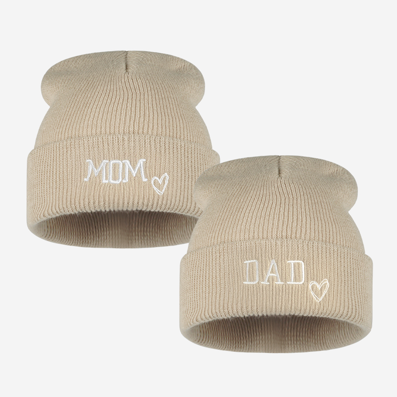 2-delige gebreide muts met bor - Beanie Cuffed Knit recensie en prijs